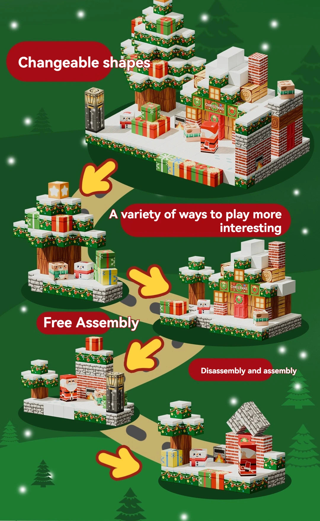 Christmas Magnetic Blocks